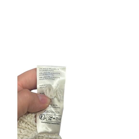 By Anthropologie Long-Sleeve Cable Knit Sweater Midi Dress - Picture 7 of 9